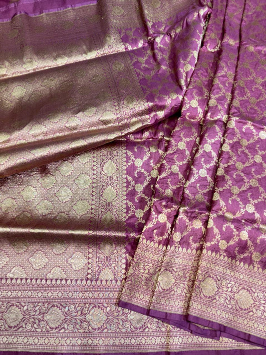 Banarasi Handloom Katan Silk Saree Garnet Color