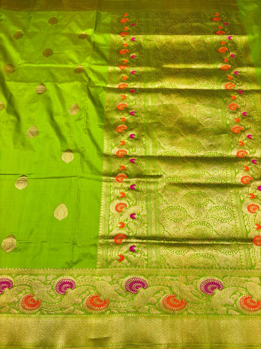 Banarasi Handloom Katan Silk Saree Garnet Color