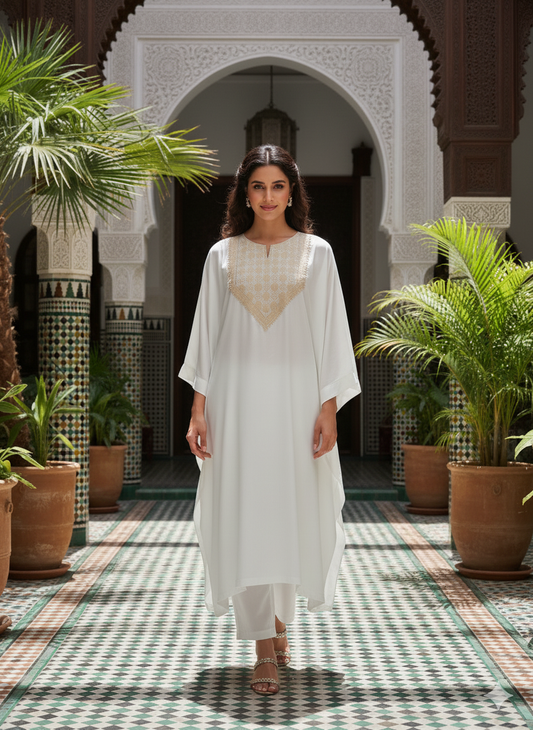 Pure Katan Silk Kaftan