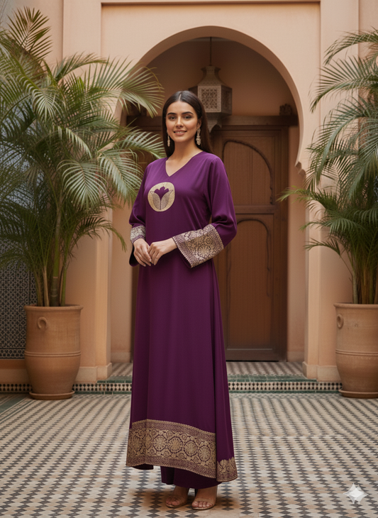 Pure Katan Silk Kaftan