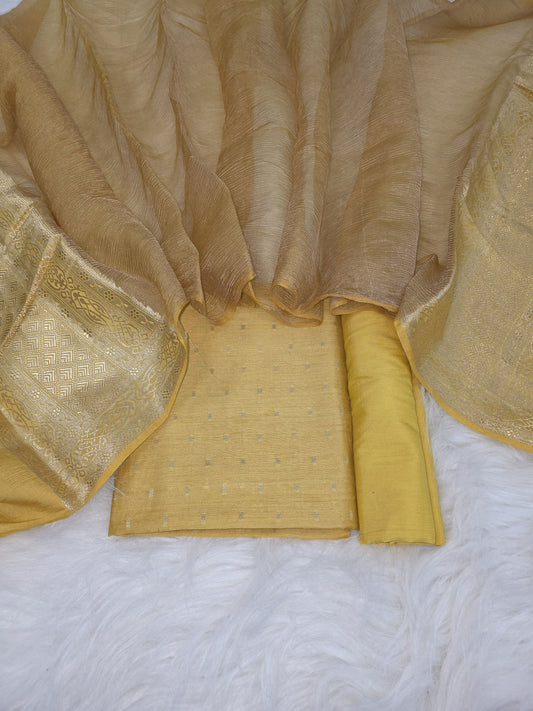 Banarasi Pure Moonga Silk Suit 3pcs