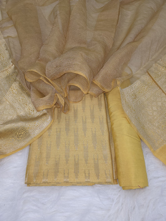 Banarasi Pure Moonga Silk Suit 3pcs