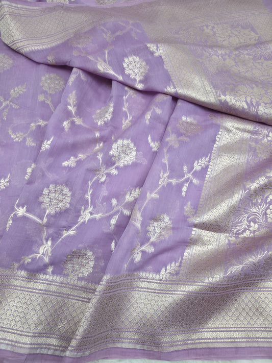 Masterpiece Banarasi Pure Mul Mul Saree