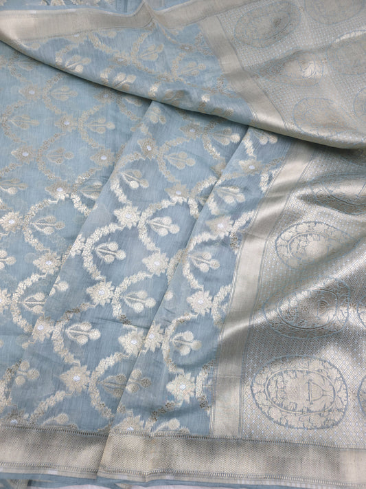 Masterpiece Banarasi Pure Mul Mul Saree