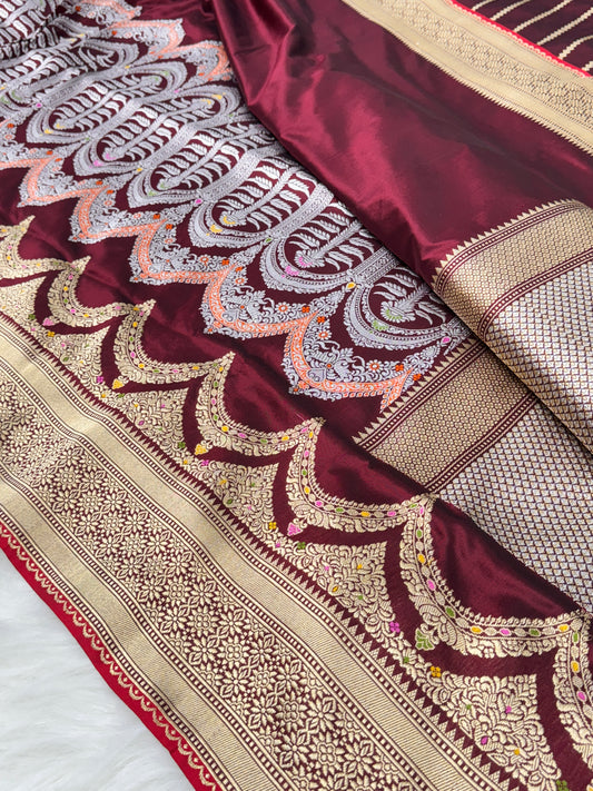 Pure Katan Silk Banarasi Handloom Saree