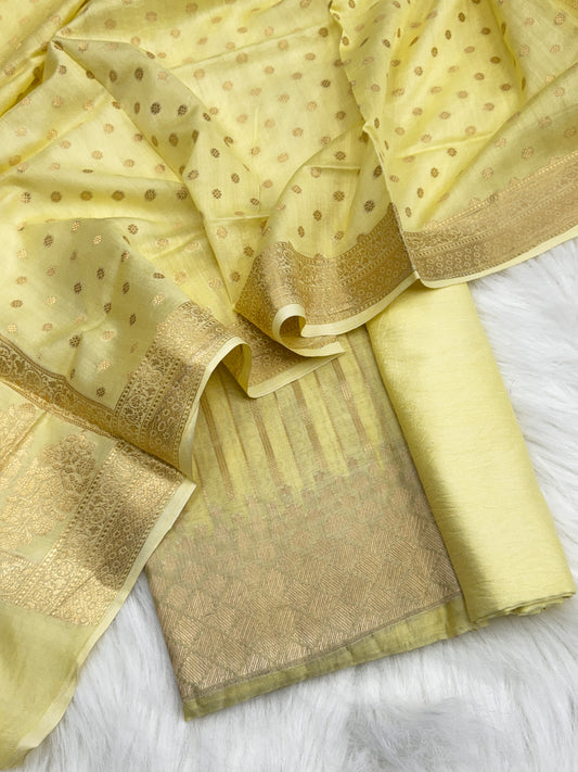 Pure Chanderi Silk Banarasi Suit