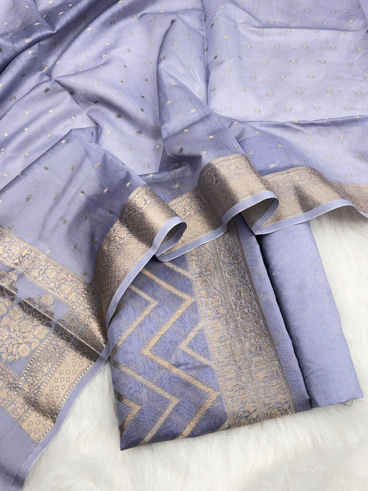 Pure Chanderi Silk Banarasi Suit