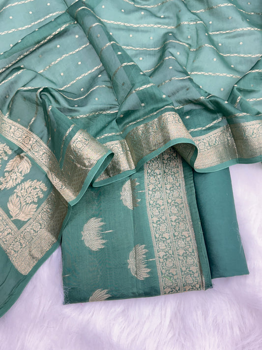 Pure Chanderi Silk Banarasi Suit