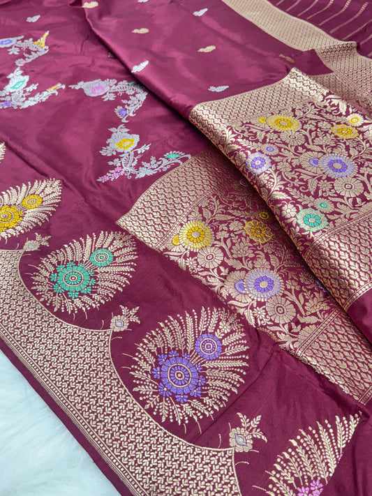 Pure Katan Silk Banarasi Handloom Saree