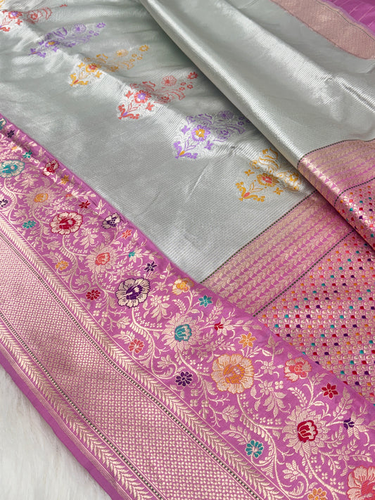 Pure Katan Silk Banarasi Handloom Saree