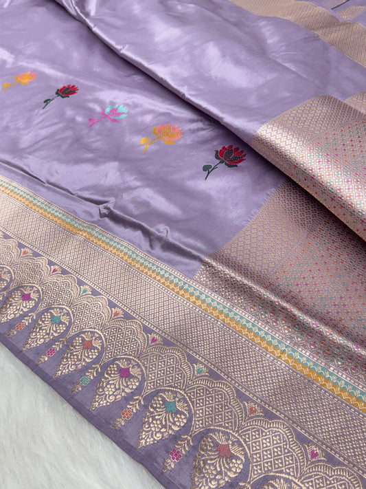 Pure Katan Silk Banarasi Handloom Saree