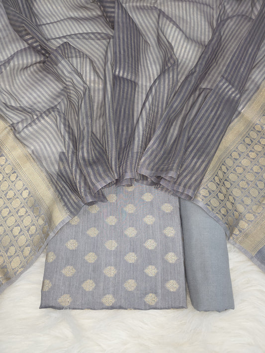 Banarasi Pure Moonga Silk Suit 3pcs