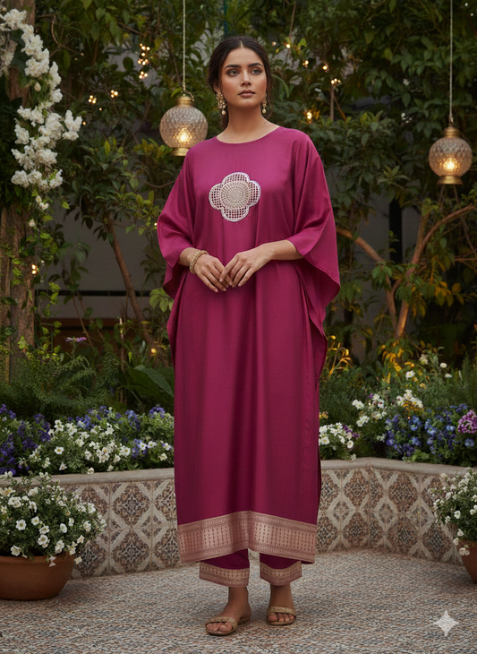 Pure Katan Silk Kaftan