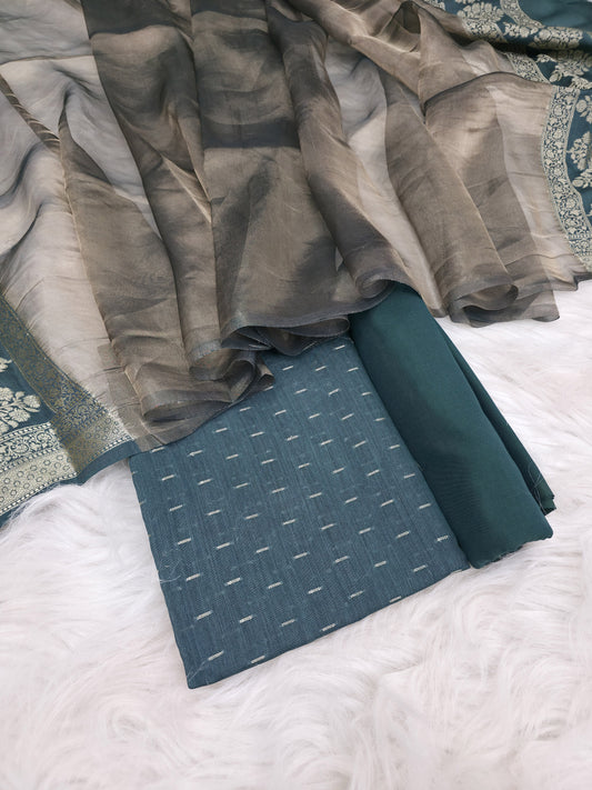 Banarasi Pure Moonga Silk Suit 3pcs