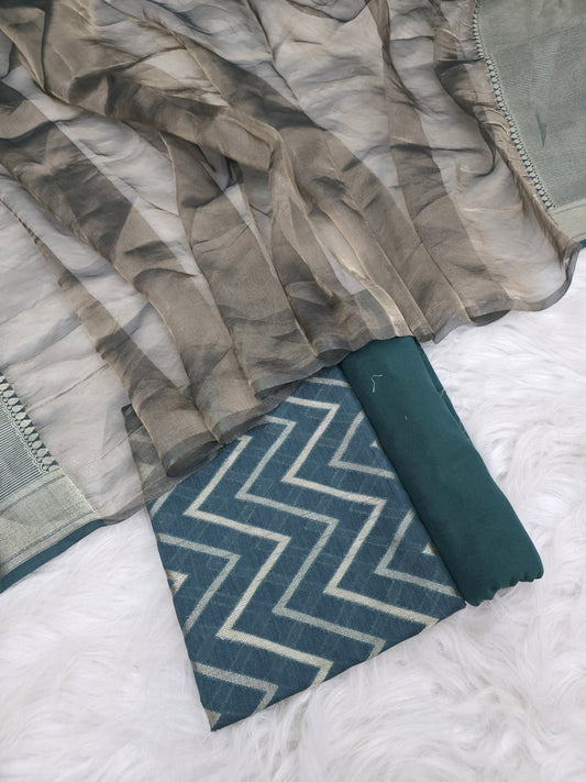 Banarasi Pure Moonga Silk Suit 3pcs