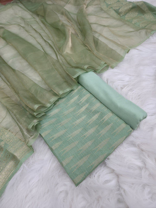 Banarasi Pure Moonga Silk Suit 3pcs