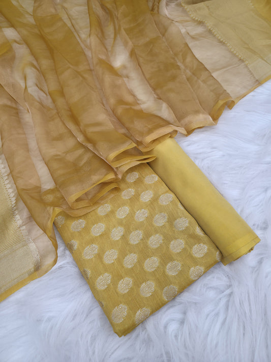 Banarasi Pure Moonga Silk Suit 3pcs