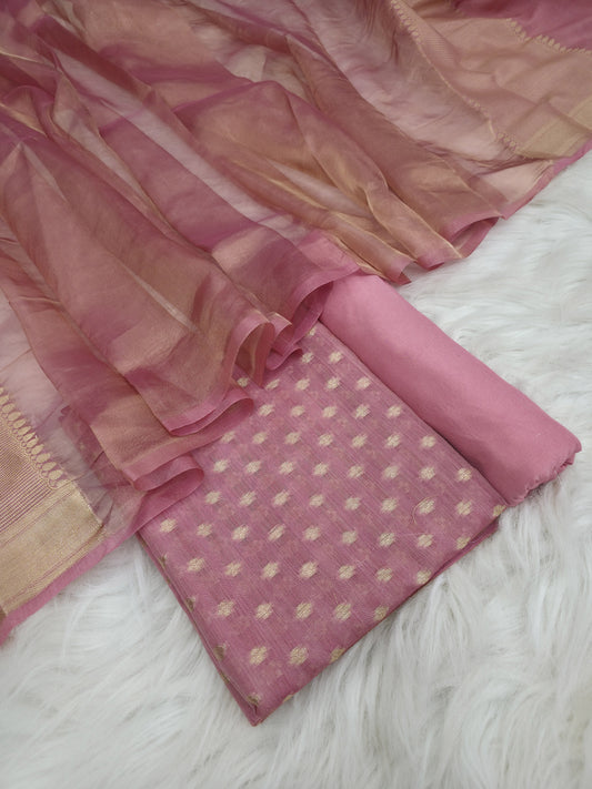 Banarasi Pure Moonga Silk Suit 3pcs