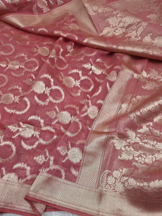 Masterpiece Banarasi Pure Mul Mul Saree