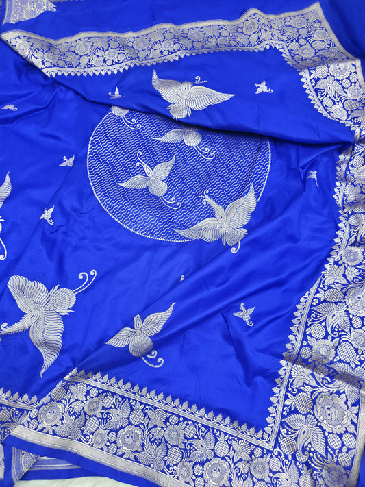 Butterfly Masterpiece Banarasi Pure Katan Silk Saree