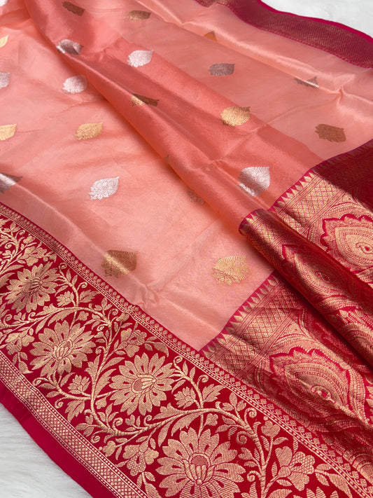 Pure Kora Silk Banarasi Handloom Saree