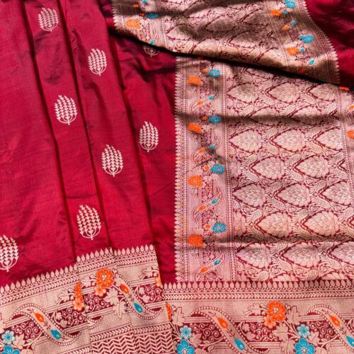 Banarasi Pure Katan Silk Mina Saree