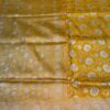 Banarasi Handloom Pure Katan Silk Saree Deep Yellow Color