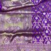 Banarasi Handloom Pure Katan Silk Saree Purple Color