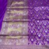 Banarasi Handloom Pure Katan Silk Saree Purple Color