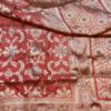 Banarasi Handloom Pure Katan Silk Saree Red Color