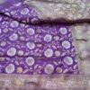 Banarasi Handloom Pure Katan Silk Mina Saree Light Purple Color