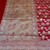 Banarasi Handloom Pure Katan Silk Saree Red Color